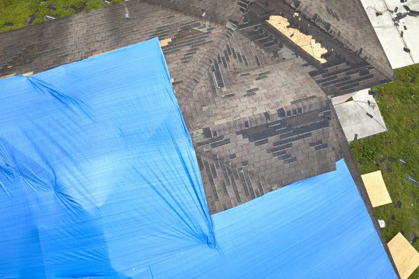 Storm Damage Roof Tarping in Acworth